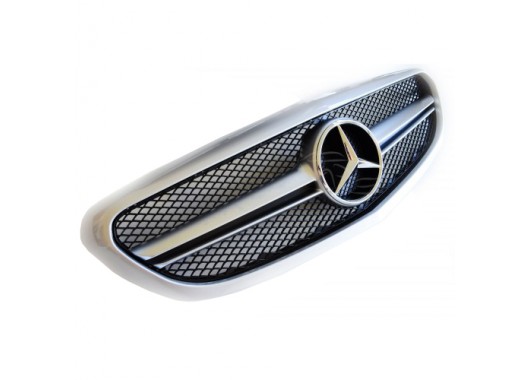 Тунинг решетка за Mercedes Benz W205 (2014-) AMG дизайн - сива