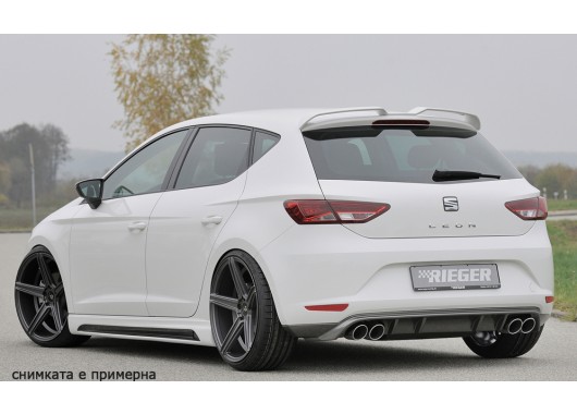 Дифузьор за задна броня Rieger за Seat Leon 5F (2012-2016)