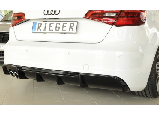 Дифузьор за задна броня Rieger за Audi A3 8V S-line (2012-2016) image