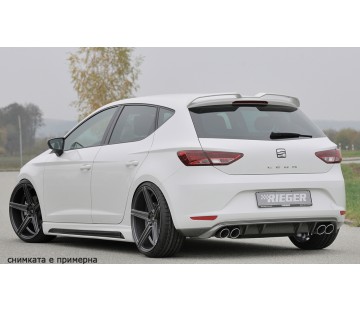 Дифузьор за задна броня Rieger за Seat Leon 5F (2012-2016)