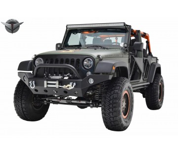 Метална предна броня за Jeep Wrangler JK (2007-2018) и JL (2018-)