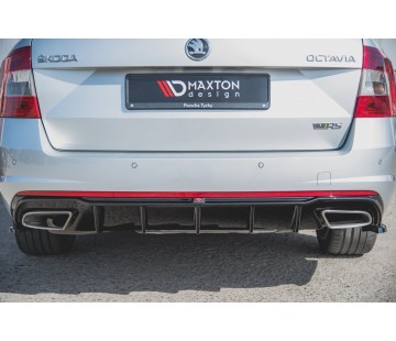 Дифузьор за задна броня Maxton design за Skoda Octavia RS (2013-2019) 