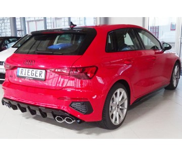 Дифузьор за задна броня Rieger за Audi A3 8Y (2019-) - Sportback