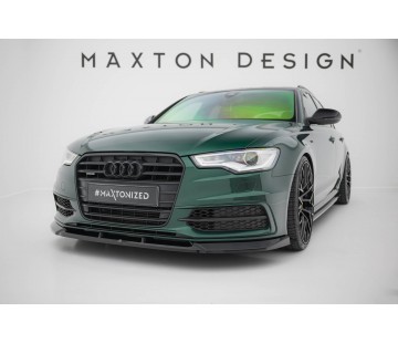 Спойлер за предна броня Maxton design за Audi A6 C7 S-line (2011-2014)